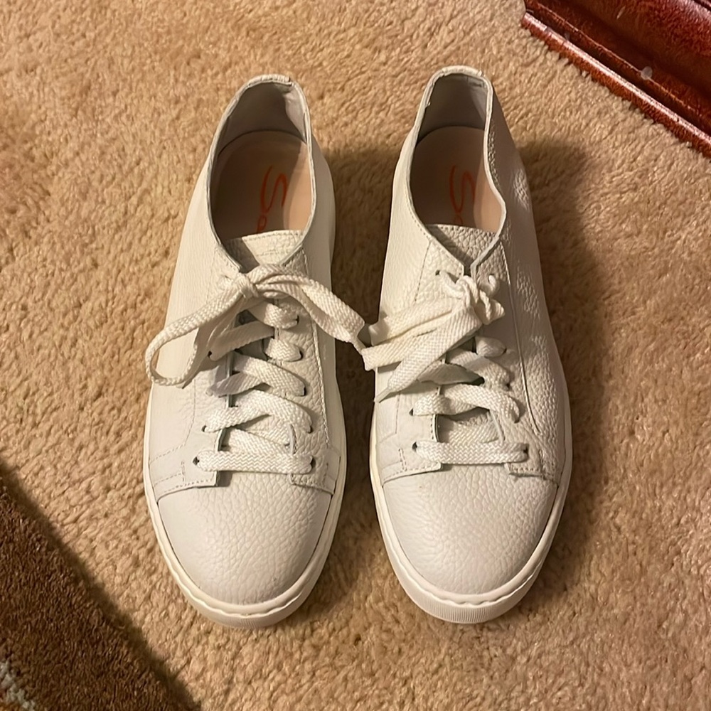 Santoni Leather Sneakers